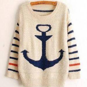 Anchor Mohair Sweet Stripes Sweater [grhjr4180008]