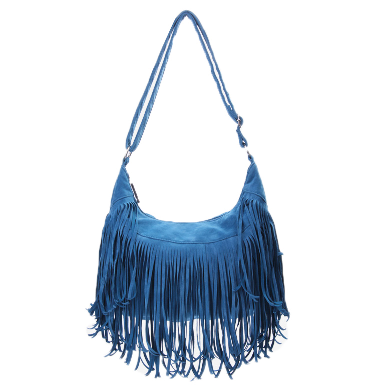 Cute Blue Tassel Messenger Bag [grhjr416000133]