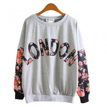 Is it Saturday Sweatshirt - Little London Flowers with Buckhead Blue